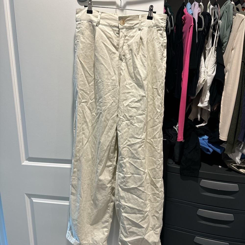 White Cargo Pants